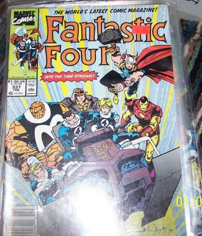 FANTASTIC FOUR #337  Marvel  COPPER AGE  THOR IRONMAN