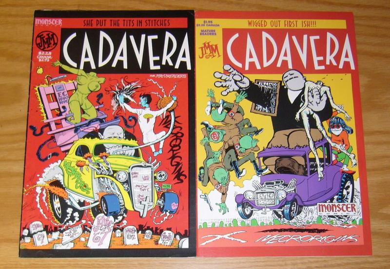 Cadavera #1-2 FN/VF complete series - monster comics - john michael mccarthy 