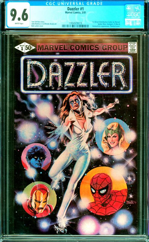 Dazzler #1 CGC Graded 9.6 1st Direct Distribution Comic by Marvel