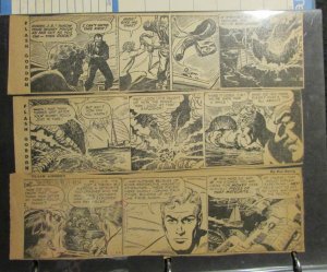 1950's FLASH GORDON 95 Clipped Newspaper Strips LOT B 9x2.5