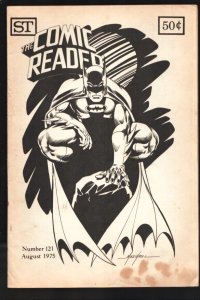 Comic Reader #121 1975-Batman cover by Mike Grell-Comic collector info-G