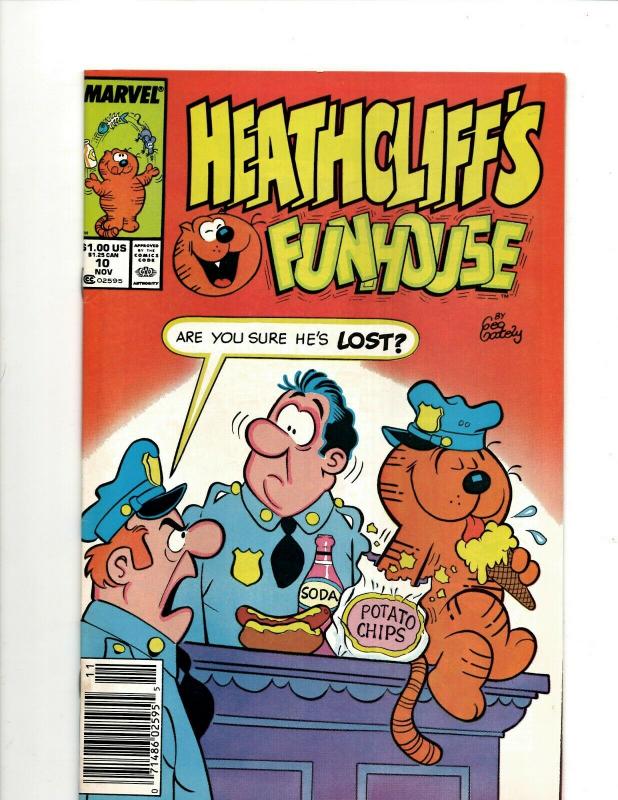 Lot Of 9 Comics Heathcliff # 2 3 4 5 7 8 9 10 Healthcliff's Funhouse # 10   WS2