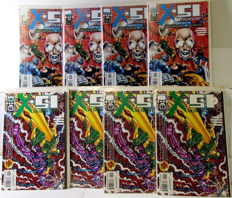 X-51 Lot 8 #2 x4, 5 x4 1999 Marvel 9.4 Mystique Vision Machine Man Comic Books