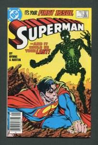 Superman #1  / 9.2 NM-  Newsstand  January 1987
