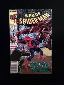 Web of Spider- Man #51  MARVEL Comics 1989 VF NEWSSTAND
