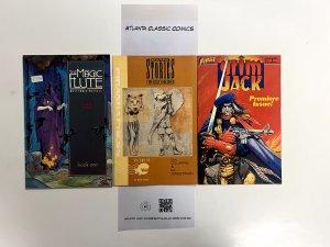 3 Indie Comics Captain Jack #1+Beautiful Stories #1+The Magic Flute #1 38 JS24