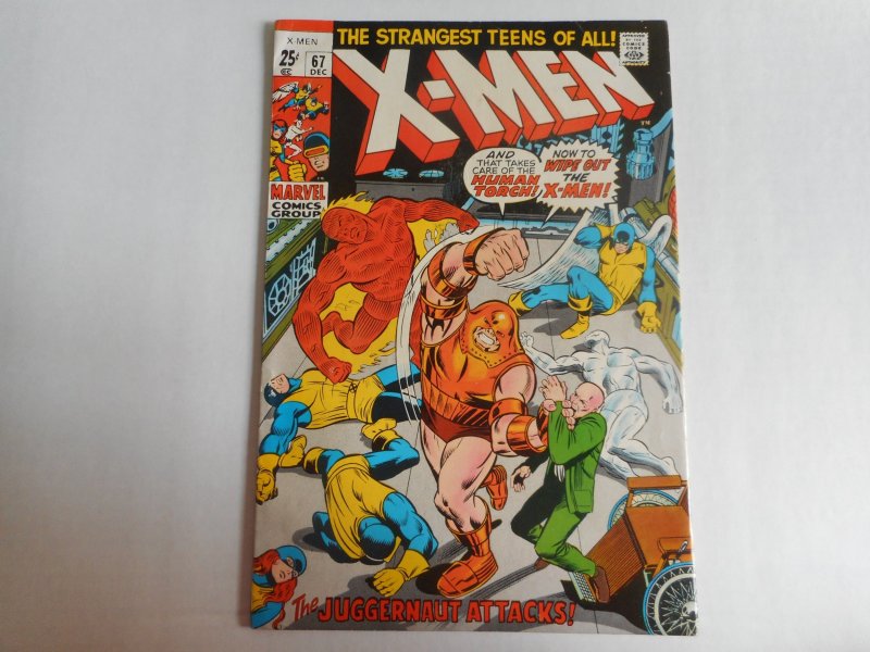 X-MEN 67  CLASSIC JUGGERNAUT COVER  4.0/4.5 OR BETTER WOW!!!!