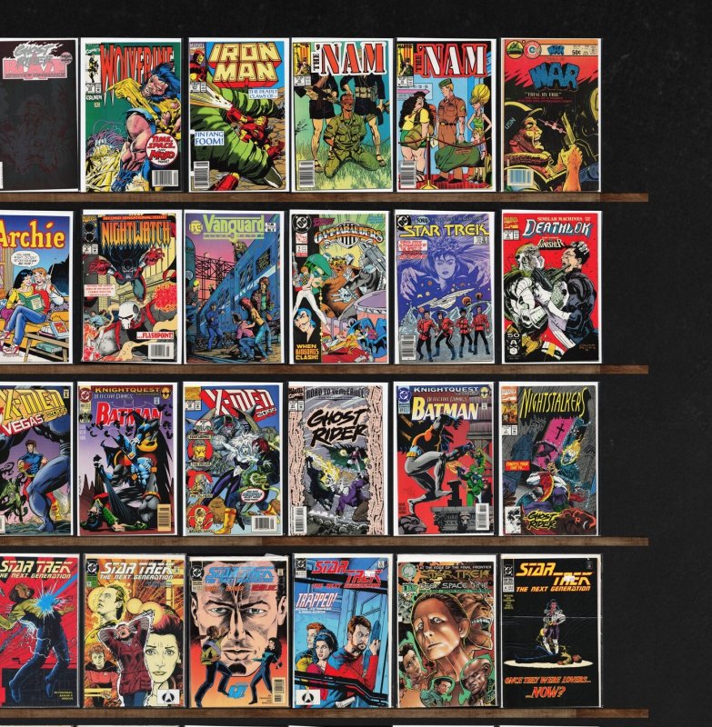 Huge Lot 150+ Comics with Star Trek, Deathlok, War, Darkhawk, The 'Nam &...