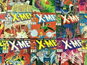 UNCANNY X-MEN#174-390 VG-VF LOT (34 BOOKS) 1985  MARVEL COMICS