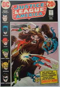 Justice League of America #104 (Feb 1973, DC), VFN-NM, JLA vs. the Shaggy Man