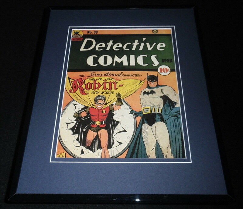 Detective Comics #38 Framed 11x14 Repro Cover Display Batman Robin