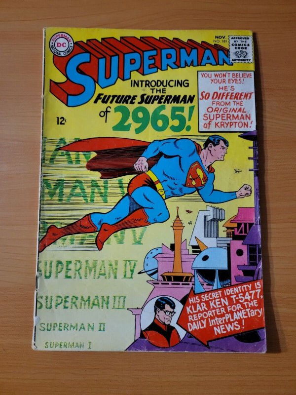 Superman #181 ~ VERY GOOD VG ~ 1965 DC Comics