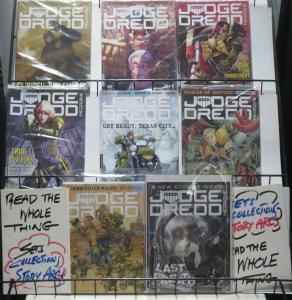 JUDGE DREDD MEGAZINE COLLECTION! 8 ISSUES- 371,373,378-381,385,386! THE LAW!