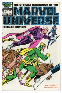 Official Handbook of Marvel Universe #7 ORIGINAL Vintage 1986 Marvel Comics