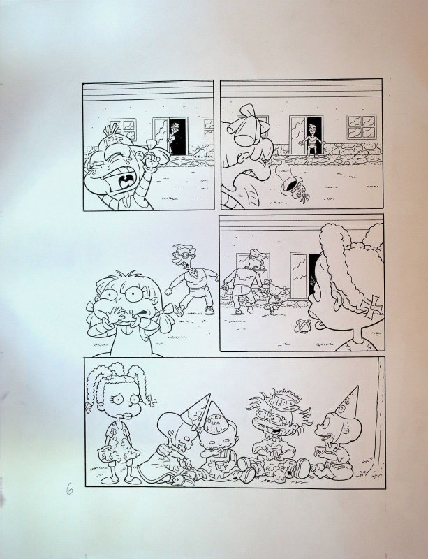 Rugrats Comic Adventures Original Art Scott Roberts 1998 Susie & Angelica