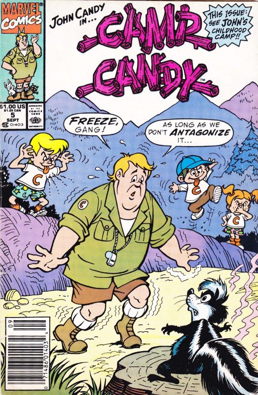 Camp Candy #5 (Newsstand) VG ; Marvel | low grade comic John Candy