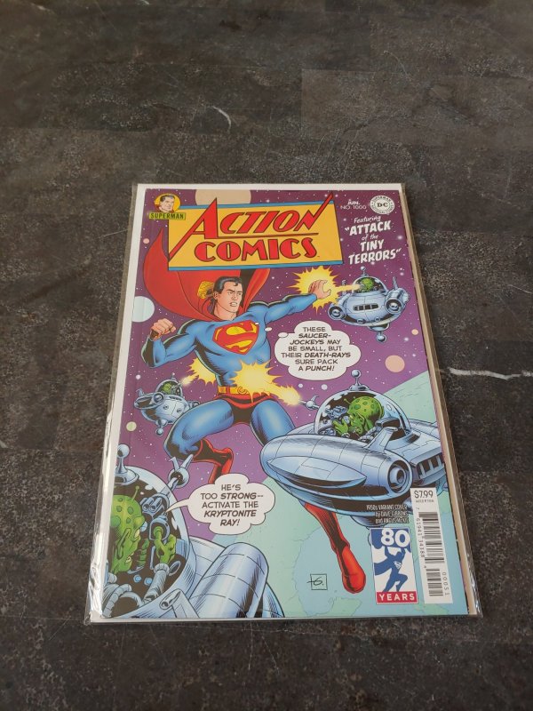 ACTION COMICS 1000 DAVE GIBBONS 1950's 50's DECADES VARIANT SUPERMA...