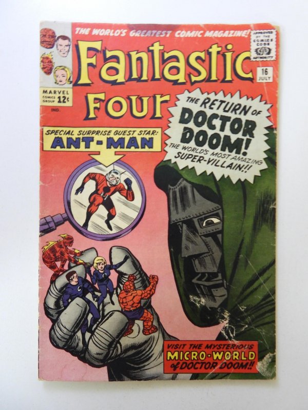 Fantastic Four #16 (1963) GD/VG condition