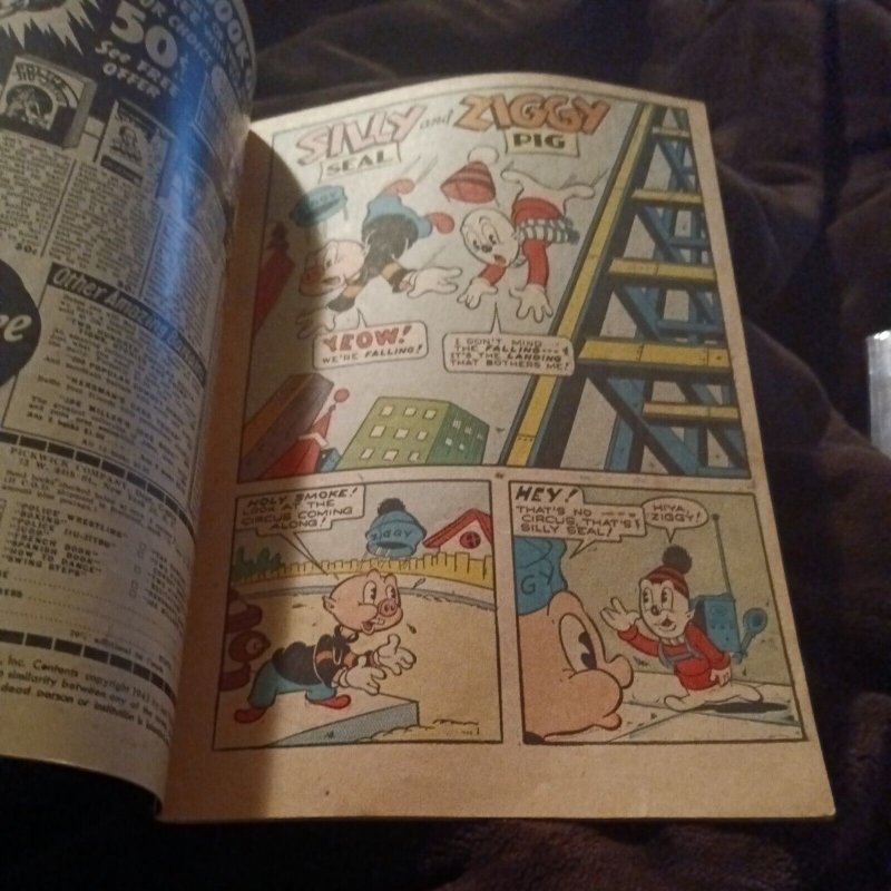 Krazy Komics 18 Timely Comics 1945 World War II Era Ziggy Pig Silly Seal...