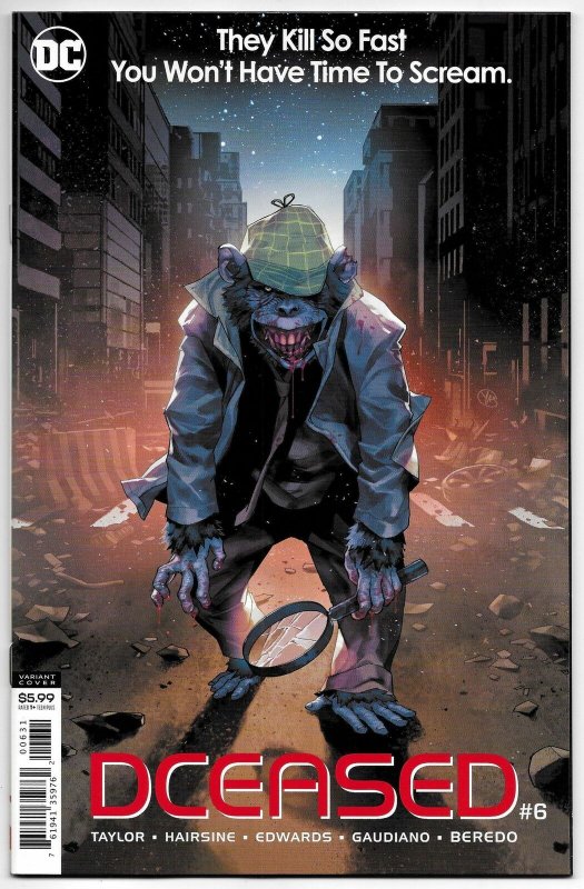 DCeased #6 Putri Critters Homage Horror Card Stock Variant (DC, 2019) NM