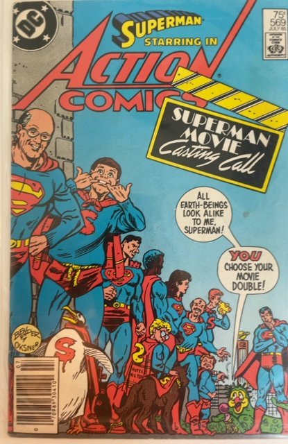 Action Comics 569 Superman Movie Casting Call!