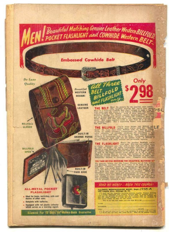 Rulah Jungle Goddess #19 1948- low grade fair