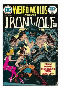 Weird Worlds #10 DC 1974 VG 4.0 Ironwolf. Mike Kaluta cover. 