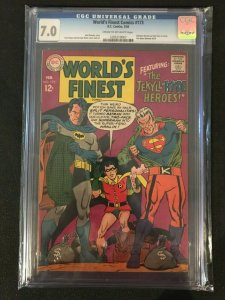 Worlds Finest Comics # 173 CGC 7.0 C/OW Pages Batman Dresses as Two Face