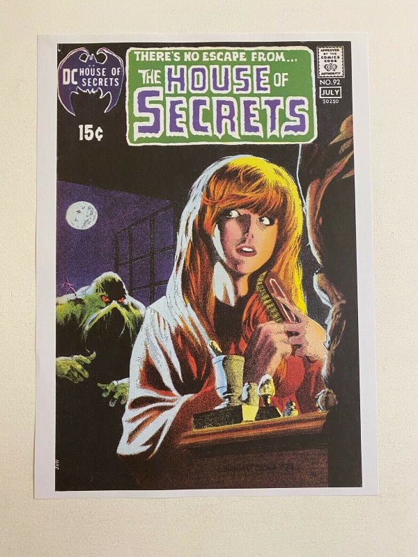 The House of Secrets #92 1st app Swamp Thing DC Comics poster by Berni Wrightson