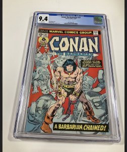 Conan the Barbarian 57 cgc 9.4 wp marvel 1975 