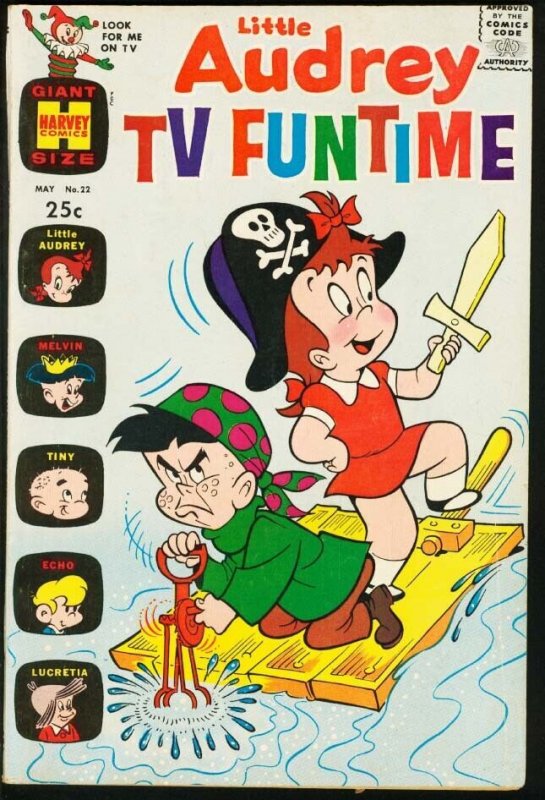 LITTLE AUDREY TV FUNTIME #22 1969-HARVEY COMICS GIANT FN-