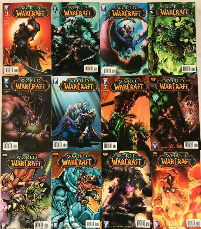 WORLD OF WARCRAFT#1-11 VF/NM LOT 2007 JIM LEE (12 COMICS) DC/WILDSTORM COMICS