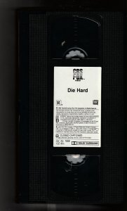 Die Hard VHS  Bruce Willis' first action movie !