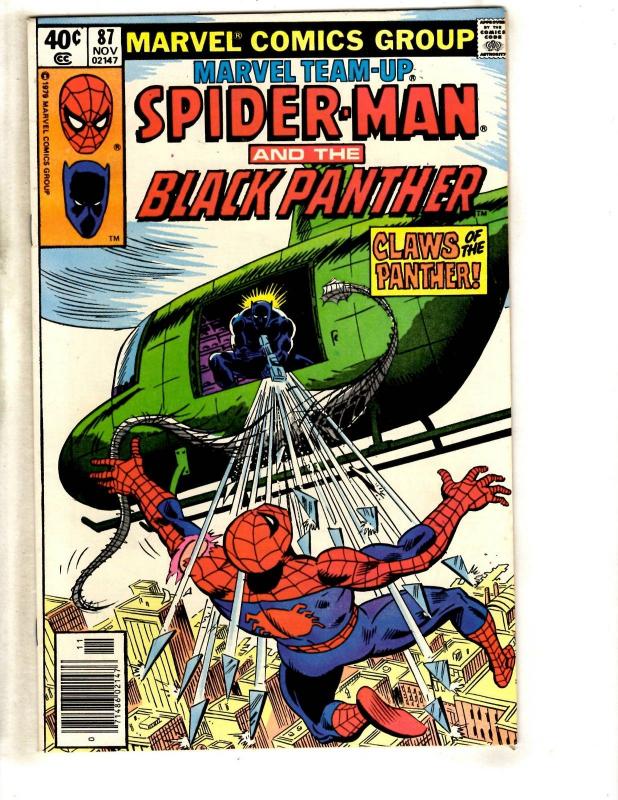 9 Marvel Team-Up Comic Books # 80 81 83 84 87 88 90 91 92 Hulk Spider-Man CR58