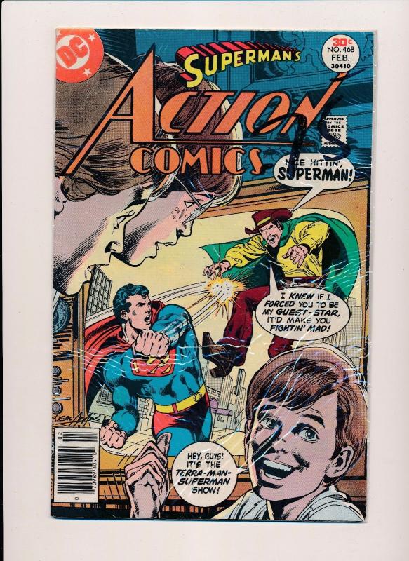 Lot of 5-DC Action Comics #464/466/467/468/469 SUPERMAN VG/FINE (SRU158)