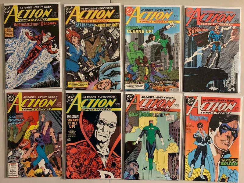 Action Comics Weekly lot #601-639 31 diff avg 6.5 (1988-89)