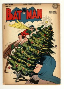 Batman #33 (1946) GOLDEN AGE CHRISTMAS COVER