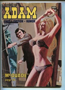 ADAM 2/1973-KENMORE PRESS-WHIPPING-BONDAGE-TORTURE-HARD BOILED PULP FICTION-vg+ 