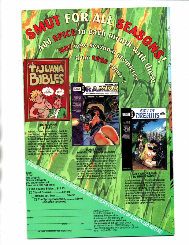 Sindy Anna Moans #1 - Indiana Jones Parody - Eros Comix - 1992 - VF