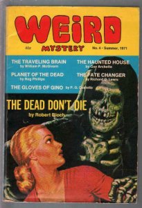 Weird Mystery #4 Summer 1971-skull cover-Robert Bloch-Gibson Jones -FN