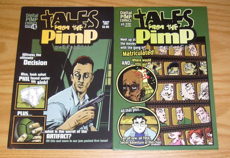 Tales From The Pimp #0-1 VF/NM complete series - signed set
