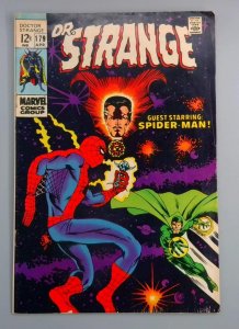 Doctor Strange #179, VG Spider-Man, Marvel Comics, April 1969 JR1