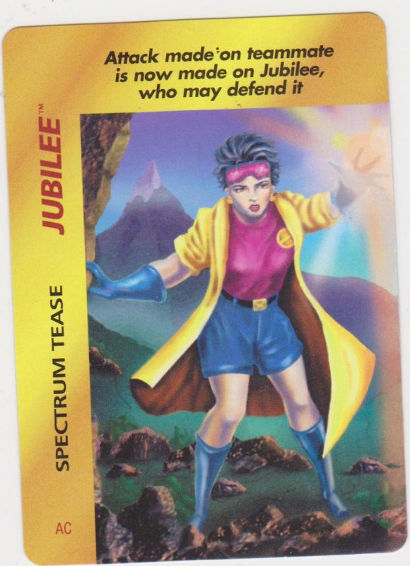 1995 Marvel Overpower Card Game Jubilee Spectrum Tease