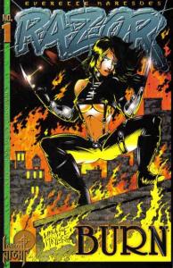 Razor: Burn   #1, VF+ (Stock photo)