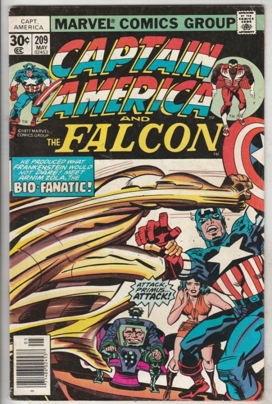 Captain America #209 (May-77) FN Mid-Grade Captain America