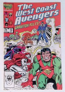 West Coast Avengers #13 (Oct 1986, Marvel) 8.5 VF+