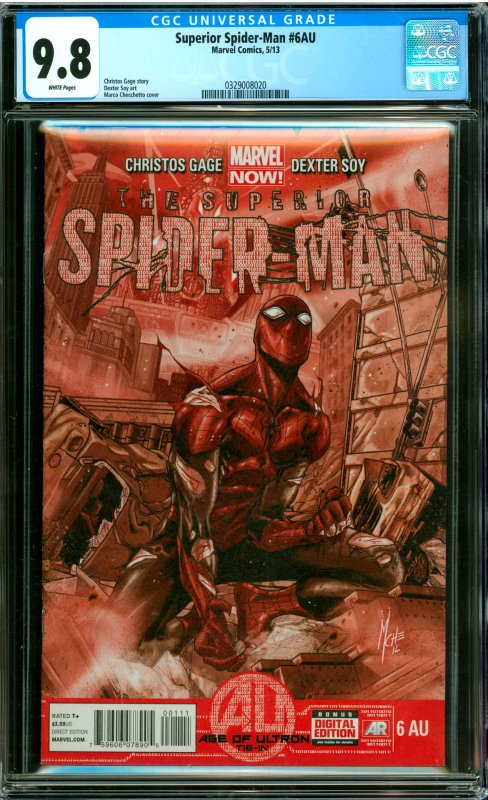 Superior Spider-Man #6AU CGC Graded 9.8 