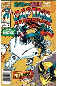 Captain America #403  Wolverine  Newsstand   VF-
