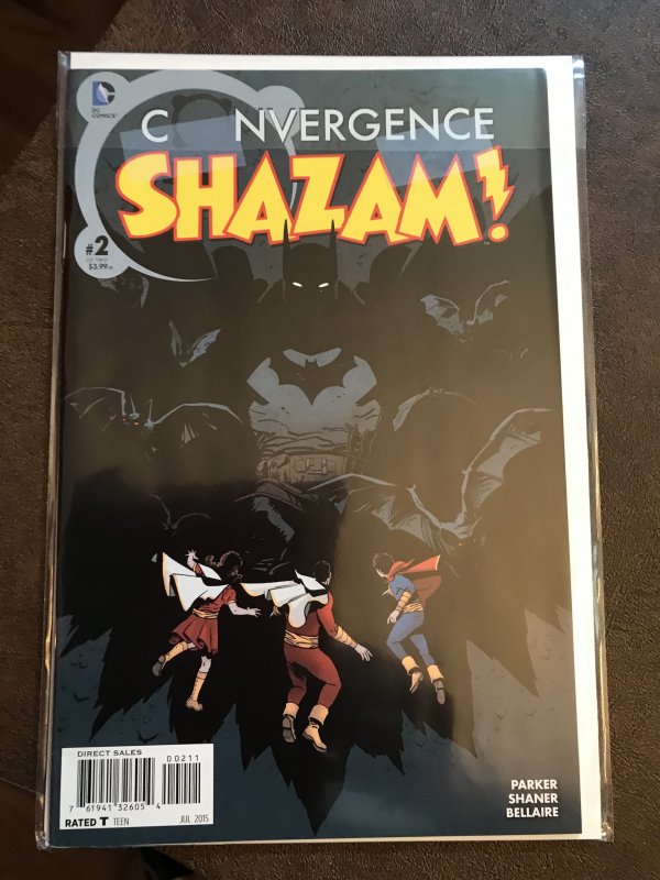 Convergence Shazam! 1,2 Complete Mini-Series Set 2015 Doc Shaner Art!