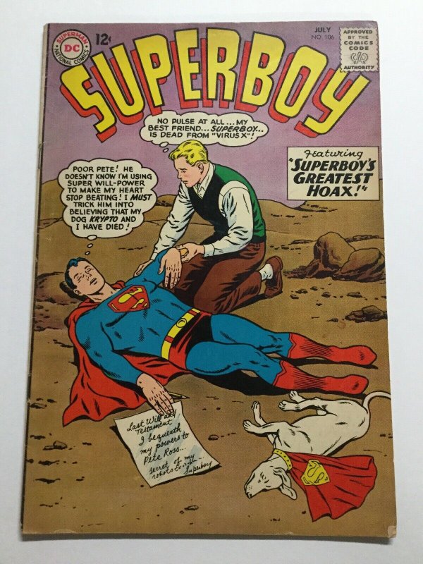 Superboy 106 Fine+ Fn+ 6.5 Dc Comics